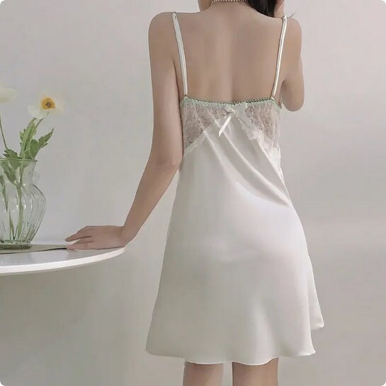 Cute Sleepwear / Nightgown (White/Pink)