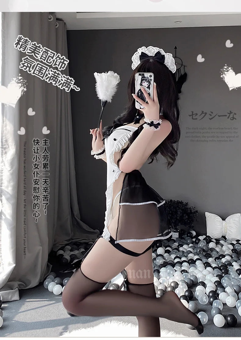 Lolita Maid Girl Apron Sexy Nightdress