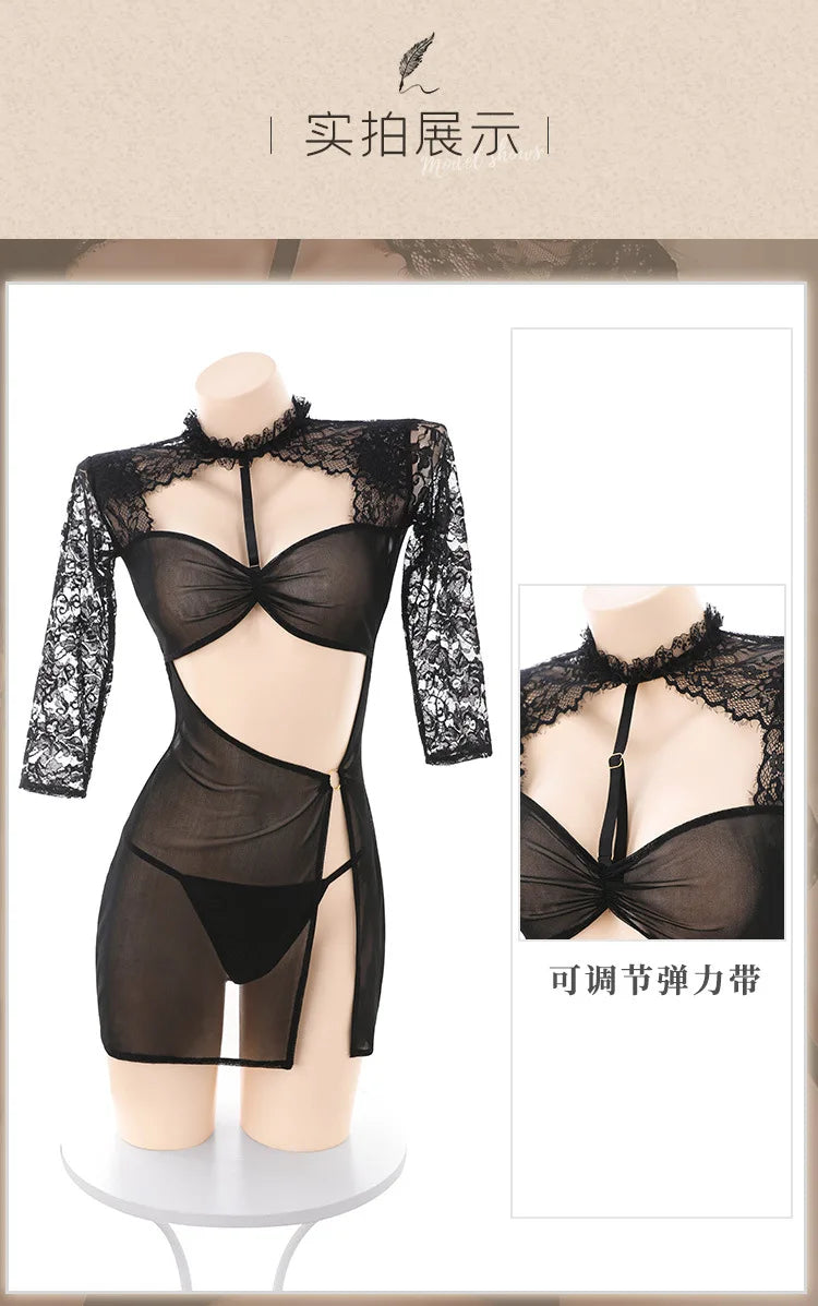 Sexy Secretary Backless Dress Uniform