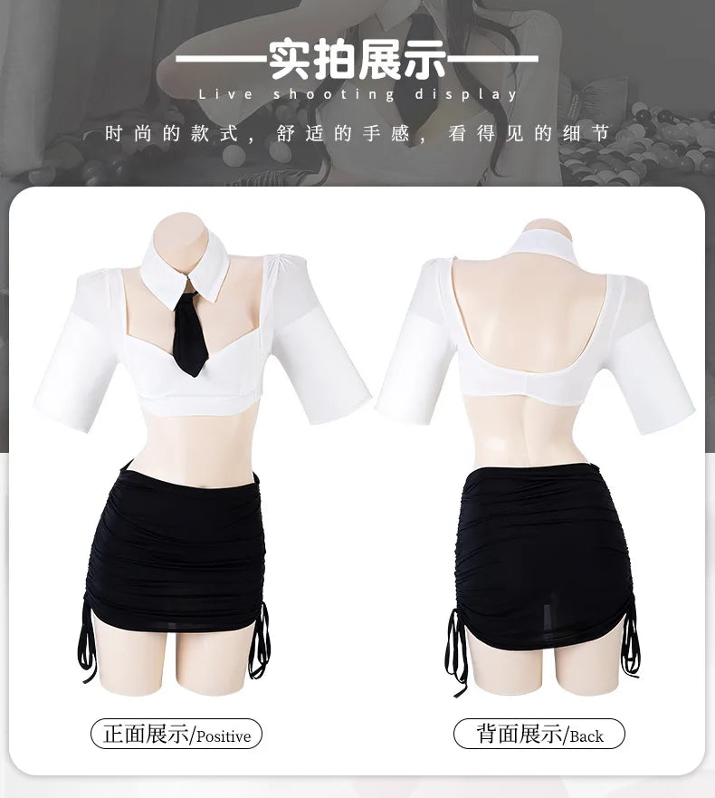 Sexy Miss Secretary Exotic Uniform Cosplay