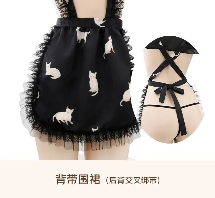 Sexy Cat Girl Erotic Cosplay (Open Chest Kitty Temptation)